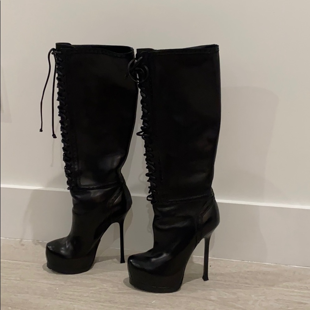 NEW Yves Saint Laurent Knee High boots
